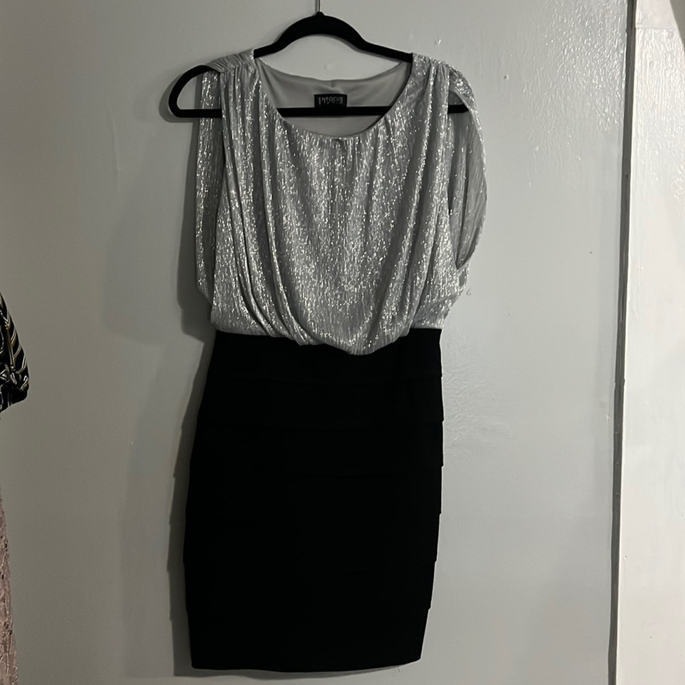 Black and Silver Dress
